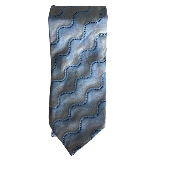 Harry Rosen Blue Silk Tie - Picture 5 of 7